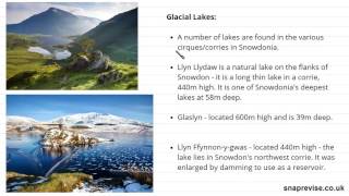 Glaciers Local Case Study Snowdonia  Alevel Geography  AQA OCR Edexcel [upl. by Petrie]