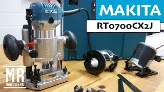 Die perfekte Oberfräse für den Einsteiger MAKITA RT0700CX2J [upl. by Nyl]