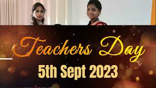 5 sept 2023  HAPPY TEACHERS DAY [upl. by Arodal]