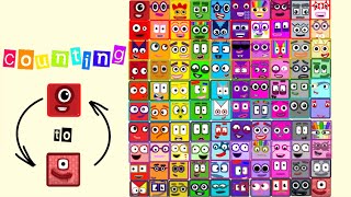 counting by 1 to 100 with numberblocks  Numberblocks 1  100 but only Faces [upl. by Bobbie921]