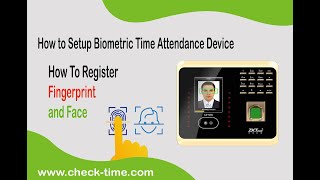 how to use fingerprint time attendance device system  ZKTeco UF100MB360UFace303 CheckTime [upl. by Heyde]