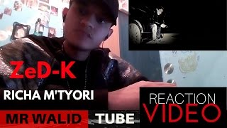 ZeDK BLV  Richa MTyori  ريشة مطيوري   REACTION VIDEO [upl. by Nirac]