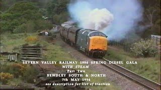 Preserved Railways in the 1990s Severn Valley Railway 1994 Spring Diesel Gala With Steam Part 02 [upl. by Wieren]