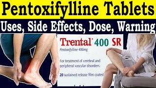 Pentoxifylline 400 mg uses hindi  Trental 400 tablet uses  Side Effects Dose Warning [upl. by Madonna]