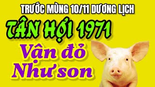 Dự báo tử vi Tân Hợi 1971 Vận đỏ như son ngồi nhà mà tiền vẫn về trước ngày mùng 1011 dương lịch [upl. by Ahsieni]