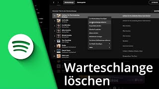 Spotify Warteschlange löschen  Warteschlange anzeigen ✅ Tutorial [upl. by Sammie]