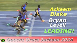 Ackeem Blake  Bryan Levell  Odaine McPherson  Men 60m  Queens Grace Jackson 2024 [upl. by Cogn]