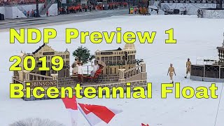 NDP Preview 1 2019 Bicentennial Float [upl. by Eerak]