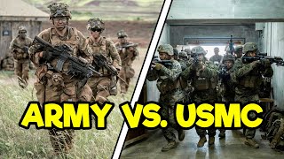 ARMY INFANTRY VS MARINE INFANTRY [upl. by Naols]