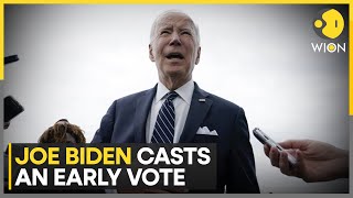 US Elections 2024 Joe Biden To Cast An Early Vote In Delaware  World News  WION [upl. by Picco681]