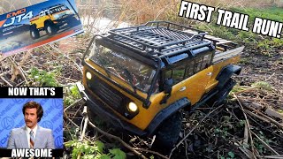 Cross RC EMO JT4 Kit  110 OffRoad RC Truck first run [upl. by Aretha]