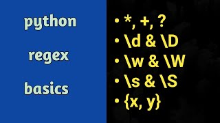 Python regex basics  Handson Metacharacters and Occurence Indicators [upl. by Eusebio]