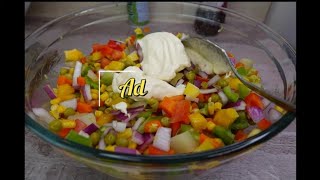 Diced vegetables salad  Macedoine de legumes [upl. by Aninaj114]