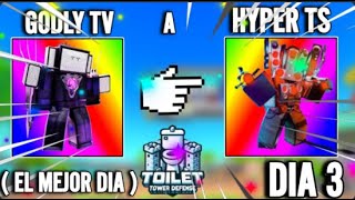 GODLY TV MAN A HYPER TITAN SPEAKERMAN  DIA 3  toilettowerdefense [upl. by Carolyne411]