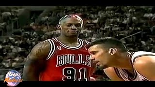 Dennis RODMAN vs Frank BRICKOWSKI  1996 NBA Finals [upl. by Cela161]