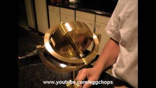 Large Brass Gyroscope Demonstration HD [upl. by Muriel]