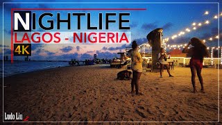 Nightlife in AFRICA  Inside Nigerian local beach bars  LAGOS NIGERIA  4k Travel Trip Experience [upl. by Akcirderf]