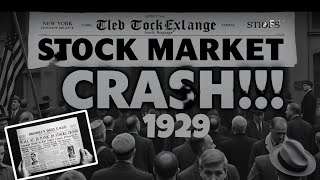 Stock Market Crash of 1929  Black Tuesday  history stockmarket usa ai Historical Ai [upl. by Adnuhsed]