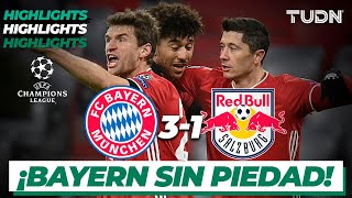 Highlights  Bayern 31 RB Salzburg  Champions League 202021J4  TUDN [upl. by Wolbrom449]