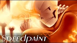 Underswap Papyrus SPEEDPAINT Underswap AU  One Angry Carrot [upl. by Hana]