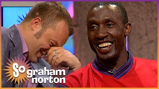 Linford Christie Pranks Olympic Teammate  So Graham Norton [upl. by Tews438]