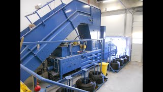 Kanalballenpresse  Channel baling press APKE 55 AUSTROPRESSEN [upl. by Tager]