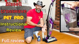 How to use a Bissell Crosswave Pet Pro cleaner mop [upl. by Raynold899]