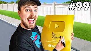 I Got 100 YouTubers to Sign My Gold Play Button [upl. by Lhamaj798]