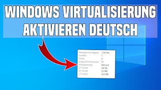 Windows Virtualisierung aktivieren Tutorial Deutsch [upl. by Ahsier]