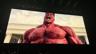 Red Hulk Transformation 🇺🇲Audience Reaction d23expo harrisonford redhulk captainamerica mcu [upl. by Kapeed]