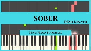 Sober  Demi Lovato Piano Cover Tutorial MIDI amp SHEETS Ming Piano Tutorials Synthesia [upl. by Silver]