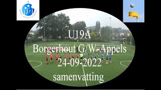 Korfbal U19A samenvatting Borgerhout GW  Appels 24092022 [upl. by Leamaj]