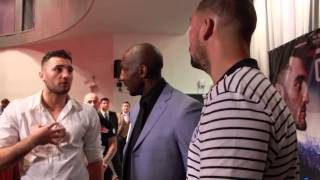 NATHAN CLEVERLY amp TONY BELLEW REFUSE HANDSHAKE W JOHNNY NELSON EXTENDED RINGSIDE FOOTAGE UNSEEN [upl. by Almeria665]