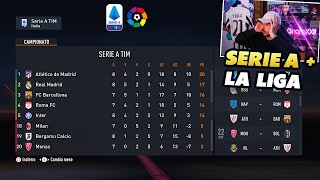 HO UNITO SERIE A e LIGA SPAGNOLA in un UNICO SUPER CAMPIONATO [upl. by Negaem484]