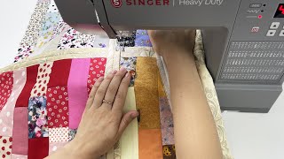 Transform fabric scraps into a beautiful patchwork blanket [upl. by Shir]