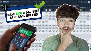 Make 100 per day with Arbitrage Betting on Oddsjam  Easiest Side Hustle Explained [upl. by Novahs423]