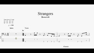 Roosevelt  Strangers bass tab [upl. by Mcmaster147]