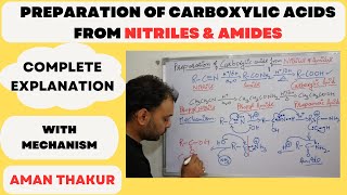 Carboxylic Acid Synthesis from Nitriles and Amides A Comprehensive Guide with complete mechanism [upl. by Na887]