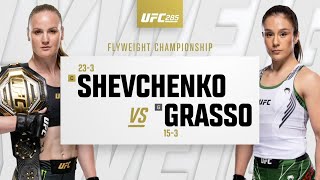 UFC 285 Shevchenko vs Grasso Highlights [upl. by Macnamara]