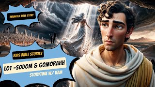 Lot Flees Sodom and Gomorrah  Animated Bible Stories [upl. by Esserac]