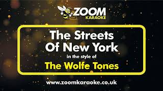 The Wolfe Tones  The Streets Of New York  Karaoke Version from Zoom [upl. by Idhem]