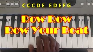 Row Row Row Your Boat sheet music amp violin finger pattern tutorial  Easy Violin Song  HTP TV [upl. by Nelrsa301]