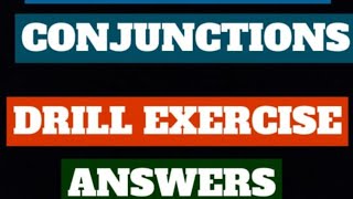 LINKERSCONNECTIVES CONJUNCTIONS Drill Exercise Answers [upl. by Nnylrefinnej]