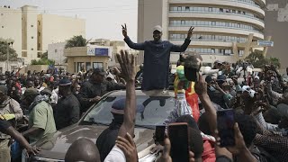 Sénégal  Sonko en route pour Dakar dans un quotconvoi de la libertéquot [upl. by Ahsenet]