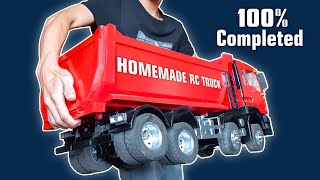 How to make RC Truck MAN TGS 8x8 110 Scale 100 Completed Made of PVC pipe [upl. by Jews320]