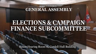 House Elections amp Campaign Finance Subcommittee March 27 2024 House Hearing Room 2 [upl. by Ellehcar]