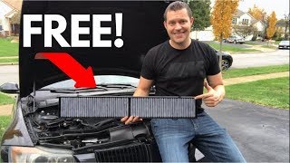 BMW Cabin Air Filter FREE Replacement DIY [upl. by Nikral]