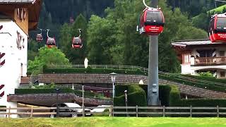 Kitzbühel Streif Abfahrt Hahnenkamm Bergbahn [upl. by Ahsieka]