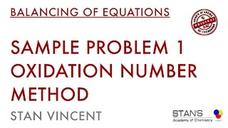 Redox Balancing  Oxidation Number Method [upl. by Cathey840]