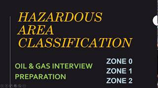 Hazardous Area Classification  Interview Material [upl. by Atinna]